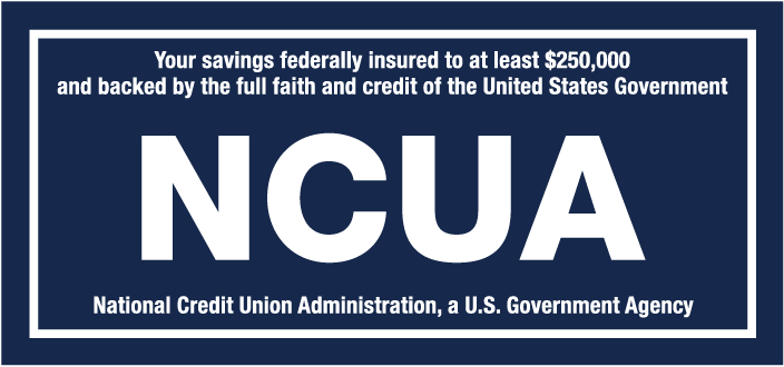 Imagen del cartel oficial del seguro de depósitos de la NCUA.